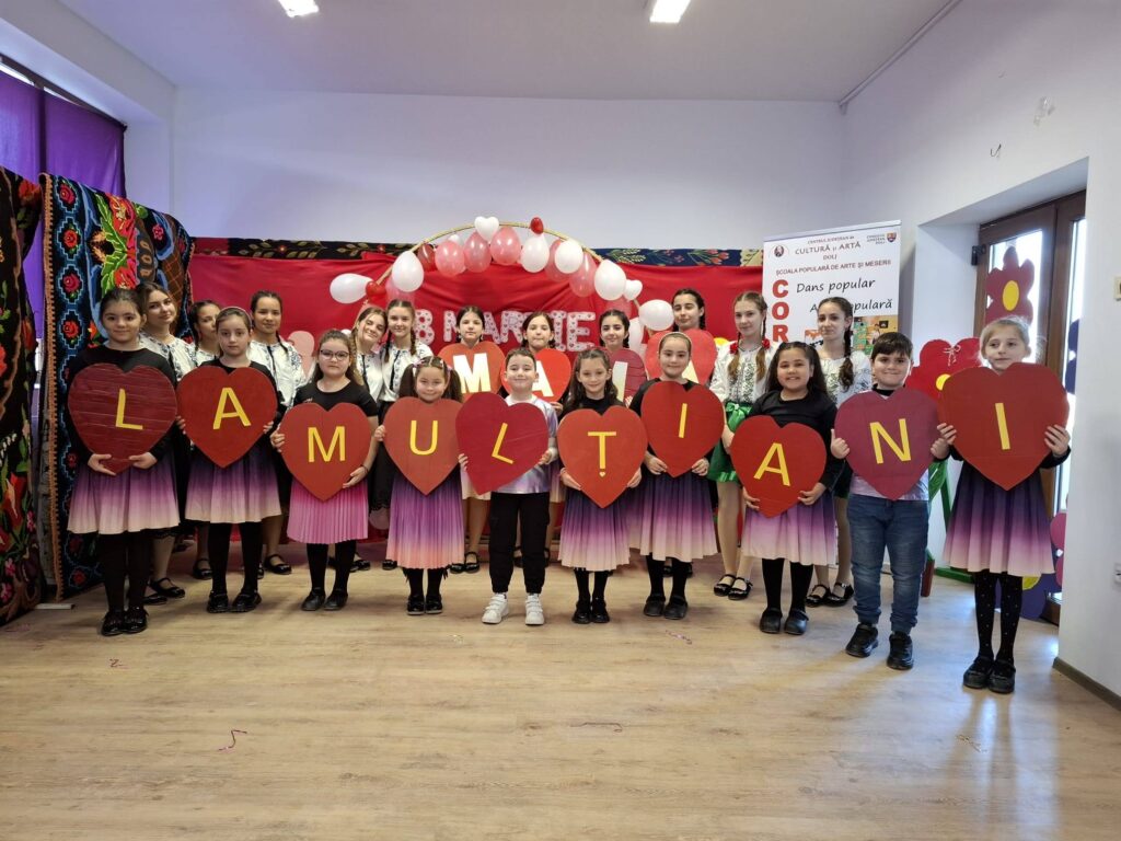 Activitatea dedicată Zilei Mamei, organizată astăzi de elevii Secției Externe Piscu Vechi